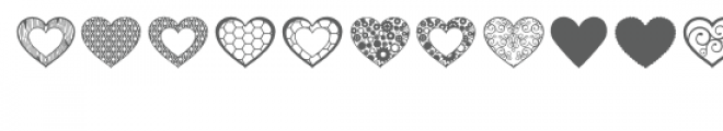 lovebat heart dingbat font Font UPPERCASE