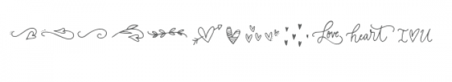 lovey dingbat valentines font Font LOWERCASE