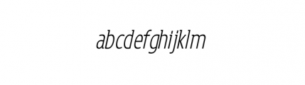 Loxley Mix Light Oblique Font LOWERCASE