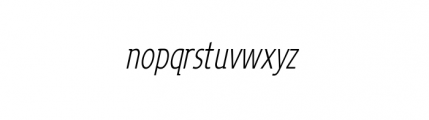 Loxley Mix Light Oblique Font LOWERCASE