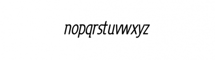 Loxley Mix Medium Oblique Font LOWERCASE