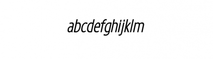 Loxley Sans Medium Oblique Font LOWERCASE