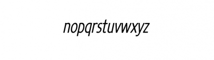 Loxley Sans Medium Oblique Font LOWERCASE