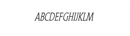 Loxley Serif Light Oblique Font UPPERCASE