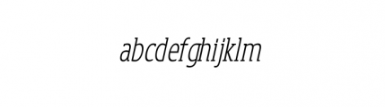 Loxley Serif Light Oblique Font LOWERCASE