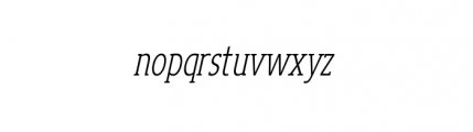 Loxley Serif Light Oblique Font LOWERCASE