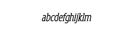 Loxley Serif Medium Oblique Font LOWERCASE