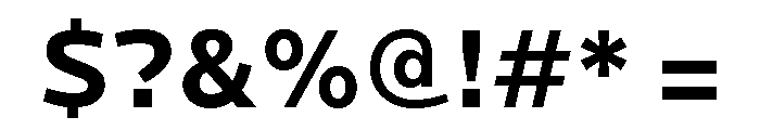 Locator Bold Font OTHER CHARS