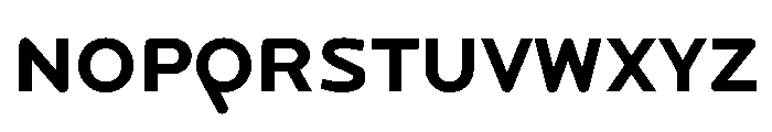 Locator Display Bold Font LOWERCASE