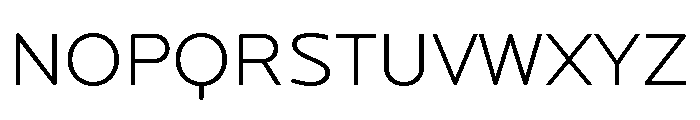 Locator Display Light Font UPPERCASE