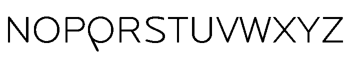 Locator Display Light Font LOWERCASE