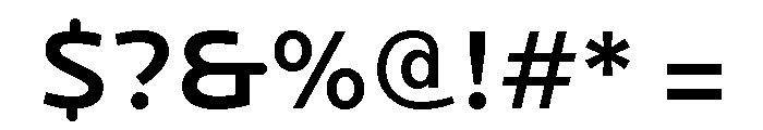 Locator Display Medium Font OTHER CHARS