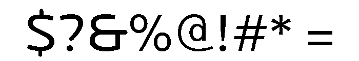 Locator Display Regular Font OTHER CHARS