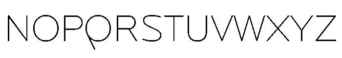 Locator Display Ultra Light Font LOWERCASE