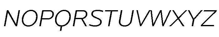 Locator Light Italic Font UPPERCASE