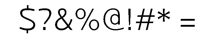 Locator Light Font OTHER CHARS