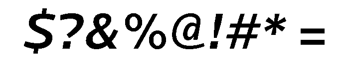Locator Medium Italic Font OTHER CHARS