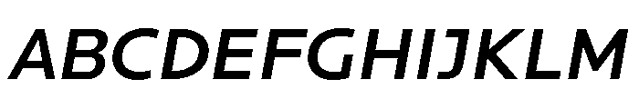 Locator Medium Italic Font UPPERCASE