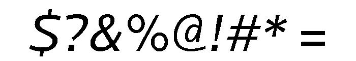 Locator Regular Italic Font OTHER CHARS