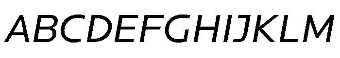 Locator Regular Italic Font UPPERCASE