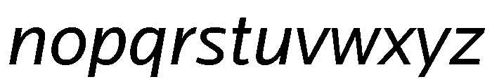 Locator Regular Italic Font LOWERCASE