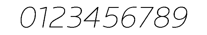 Locator Ultra Light Italic Font OTHER CHARS