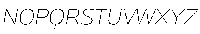 Locator Ultra Light Italic Font UPPERCASE
