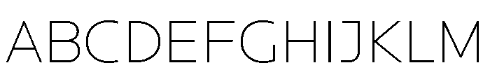 Locator Ultra Light Font UPPERCASE