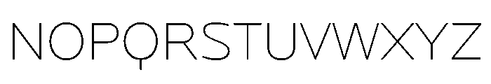 Locator Ultra Light Font UPPERCASE