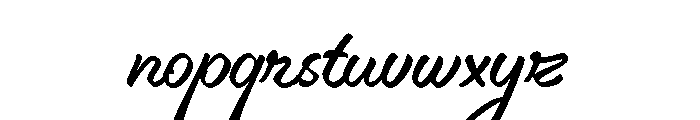 London Oatmeal Script Regular Font LOWERCASE