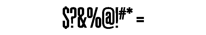 Los Alamos Fat Man Font OTHER CHARS
