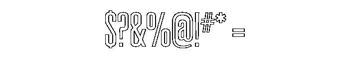 Los Alamos Little Boy Font OTHER CHARS