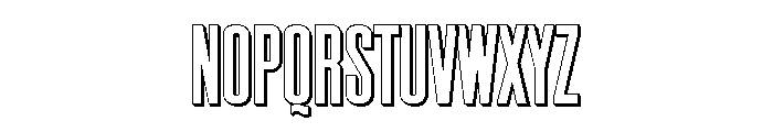 Los Alamos Trinity Font UPPERCASE