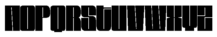 Loudine Condensed Font UPPERCASE