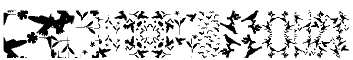 LoveBirds Pattern Font OTHER CHARS