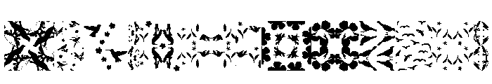 LoveBirds Pattern FONT