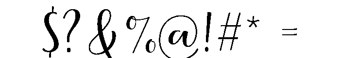 Lovingly Friends Script Regular Font OTHER CHARS