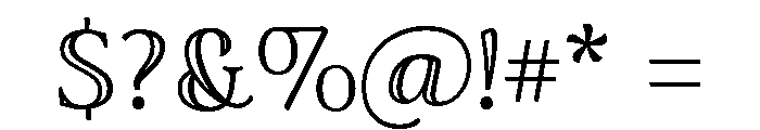 Lovingly Friends Serif Engraved Font OTHER CHARS