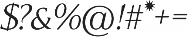 LP Saturnia Regular Italic otf (400) Font OTHER CHARS