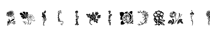 lpflowers Font UPPERCASE