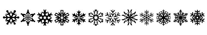 lpsnowflake Font UPPERCASE