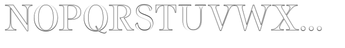 LP Philharmonia Std Outline Font UPPERCASE