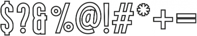 LS Harsey Serif Outline otf (400) Font OTHER CHARS