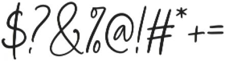 LS Olive 03 Signature otf (400) Font OTHER CHARS