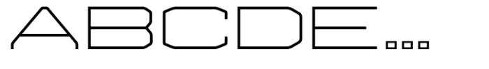 LS Trappist 1 Extra Light Expanded Font UPPERCASE