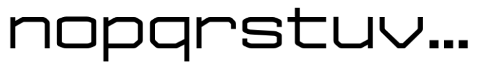 LS Trappist 1 Regular Semi Expanded Font LOWERCASE