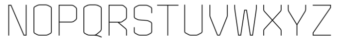 LS Trappist 1 Thin Condensed Font UPPERCASE