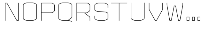 LS Trappist 1 Thin Narrow Font UPPERCASE