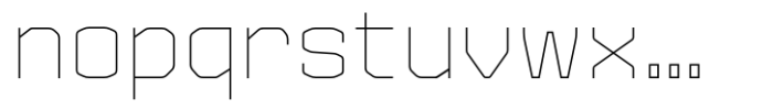 LS Trappist 1 Thin Narrow Font LOWERCASE