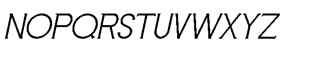Lsplafon Italic Regular Font UPPERCASE